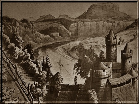 Kupferstich Burg Altrathen